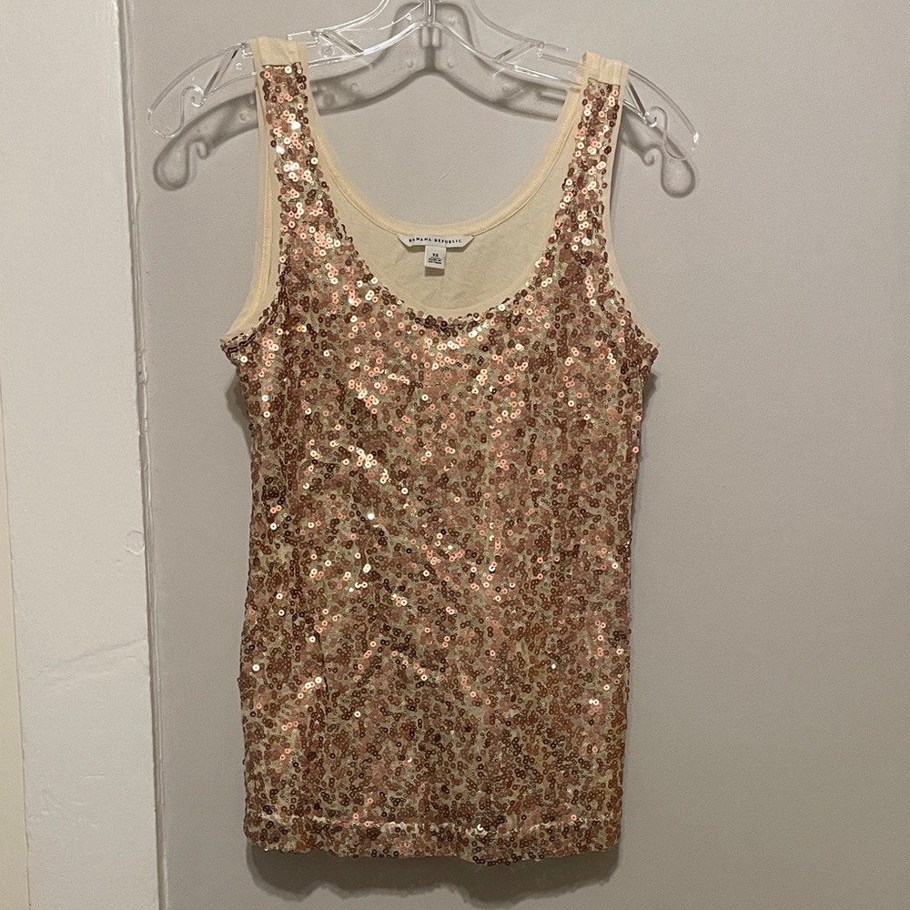 Sequin Embellished Tank Top